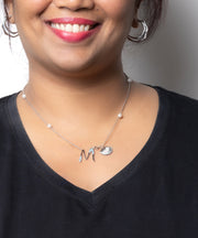 Initial M Necklace