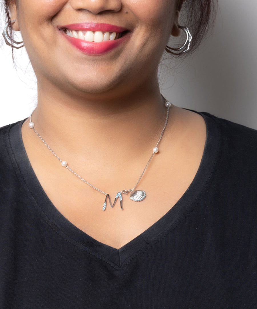 Initial M Necklace