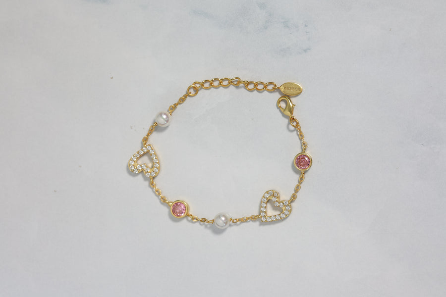 Gold Heart Bracelet