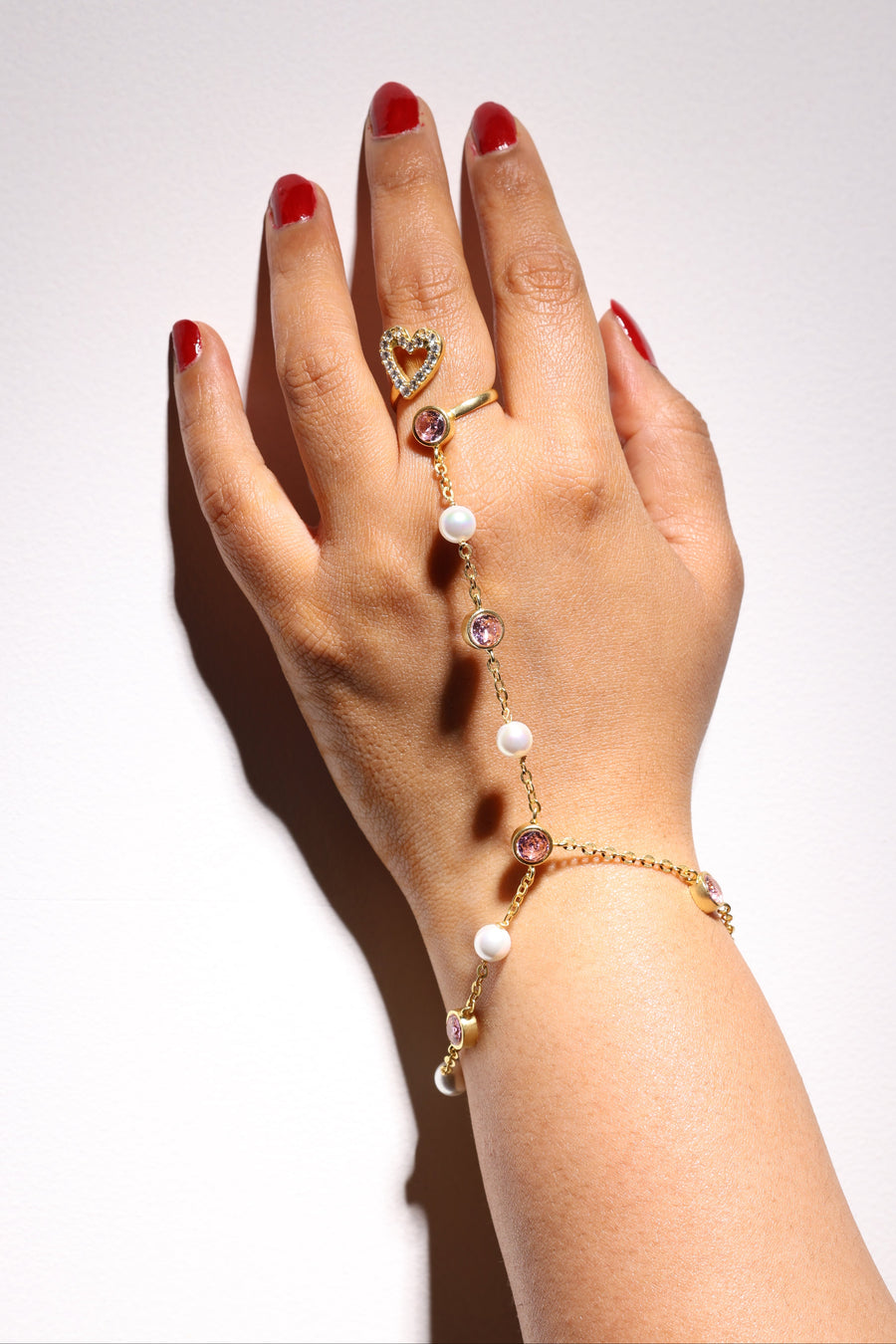Gold Heart Hand Harness