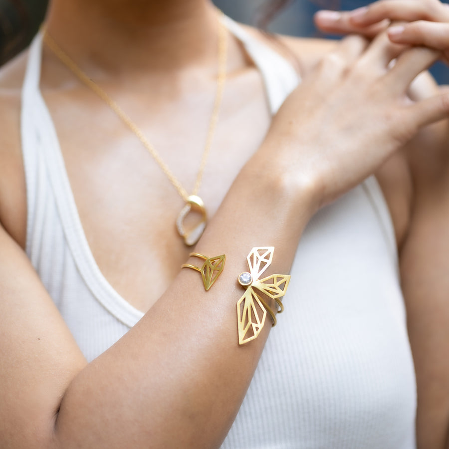 Sunflower Gold Cuff