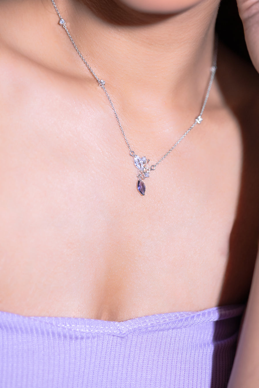 Purple Luster Necklace