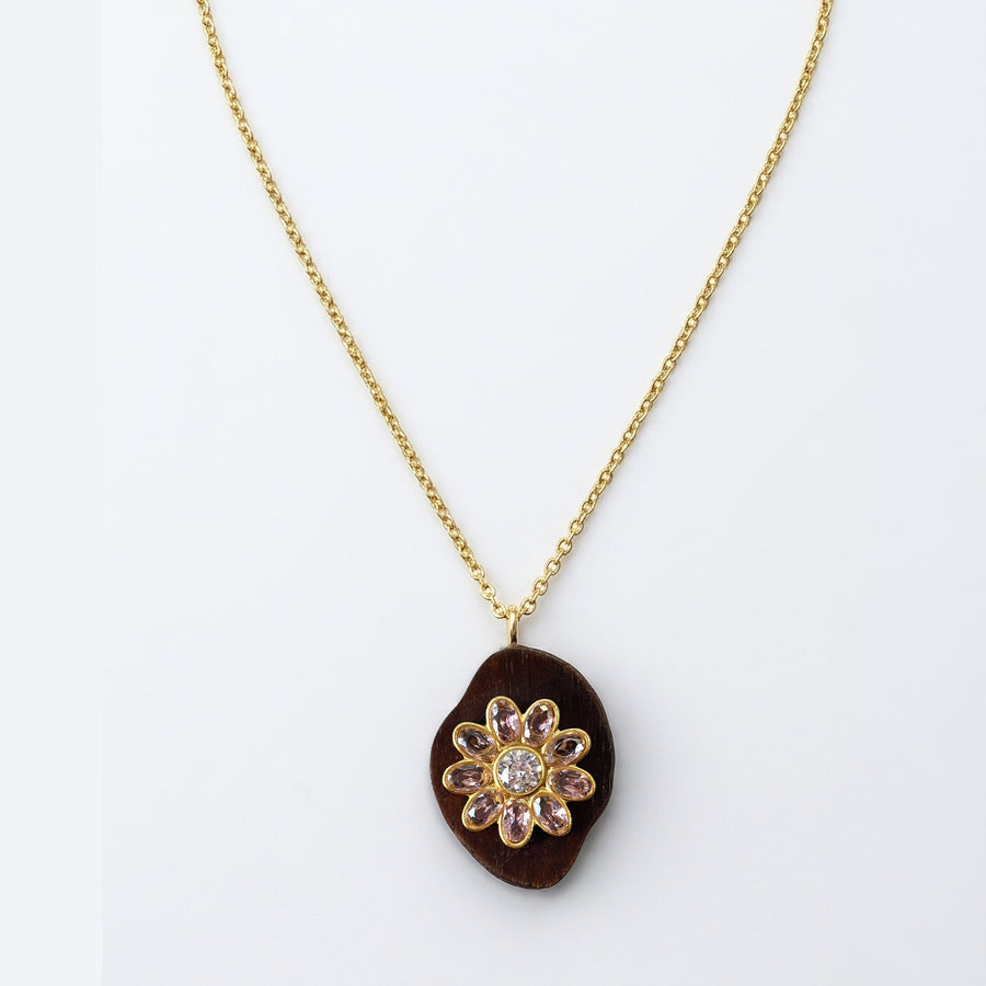 Pink Sunwood Necklace