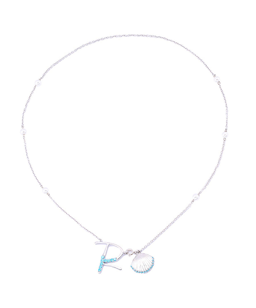 Initial R Necklace