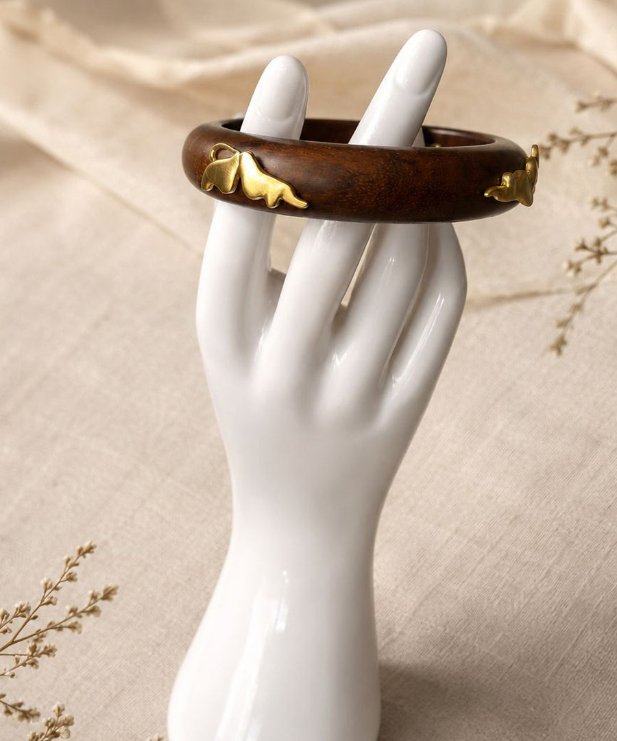 Rooted Butterfly Bangle