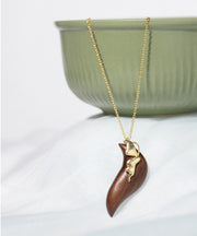 Rooted Butterfly Necklace