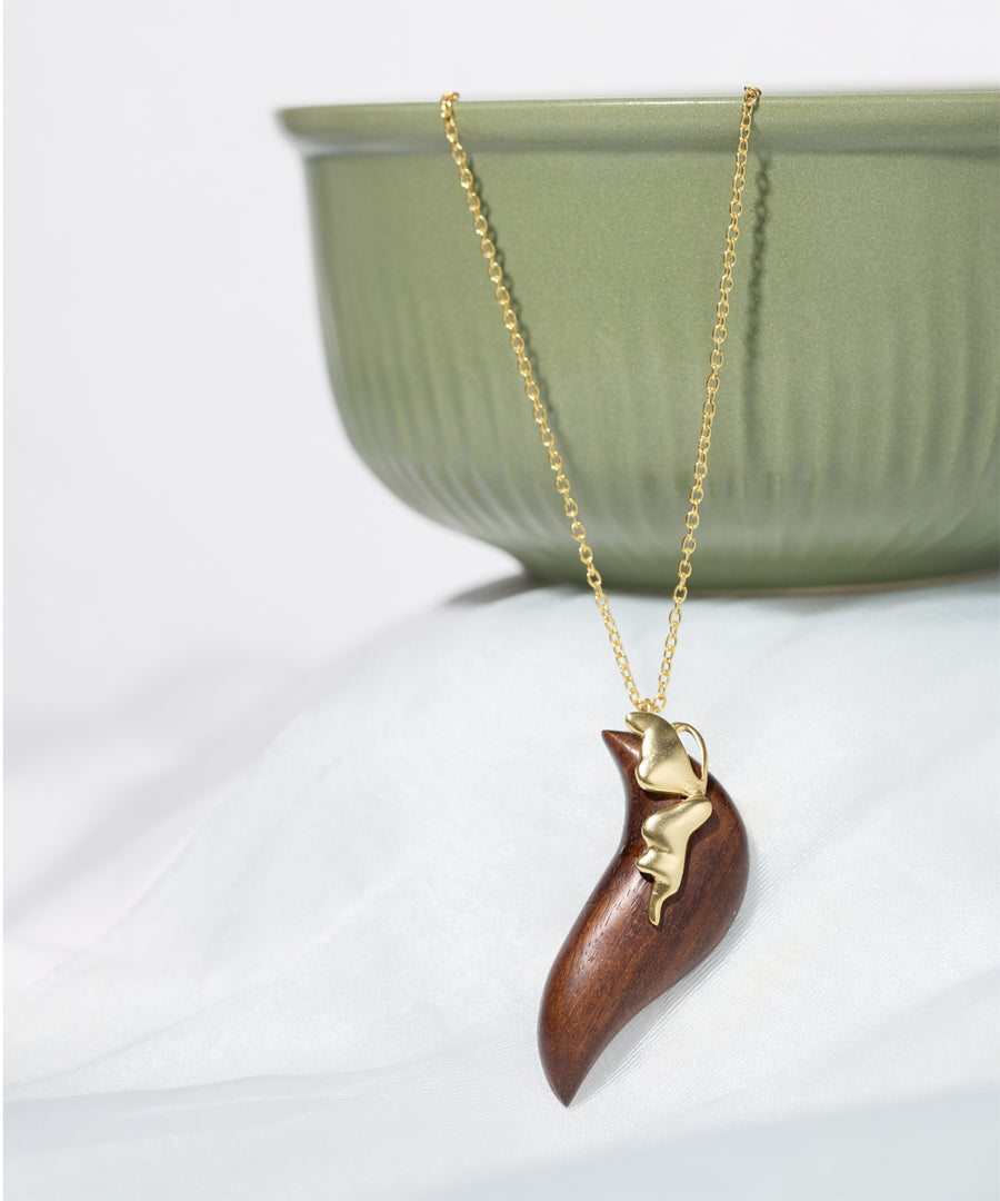 Rooted Butterfly Necklace