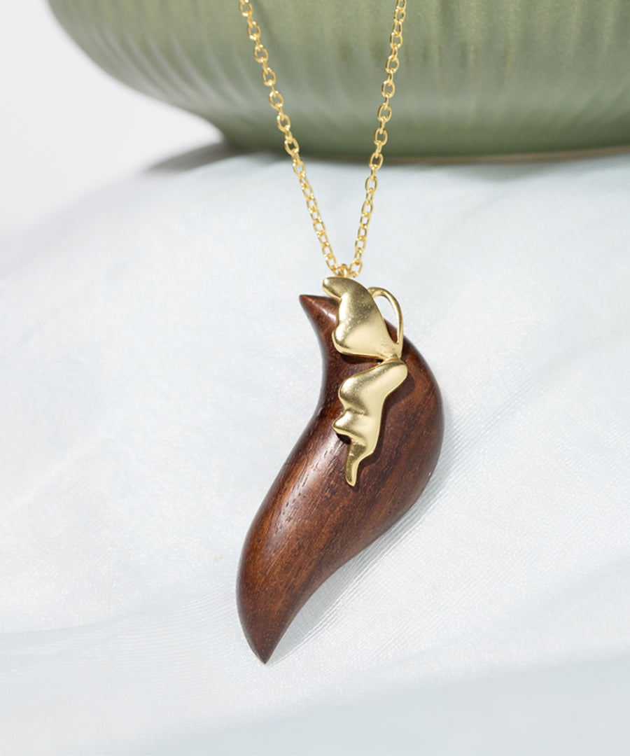 Rooted Butterfly Necklace