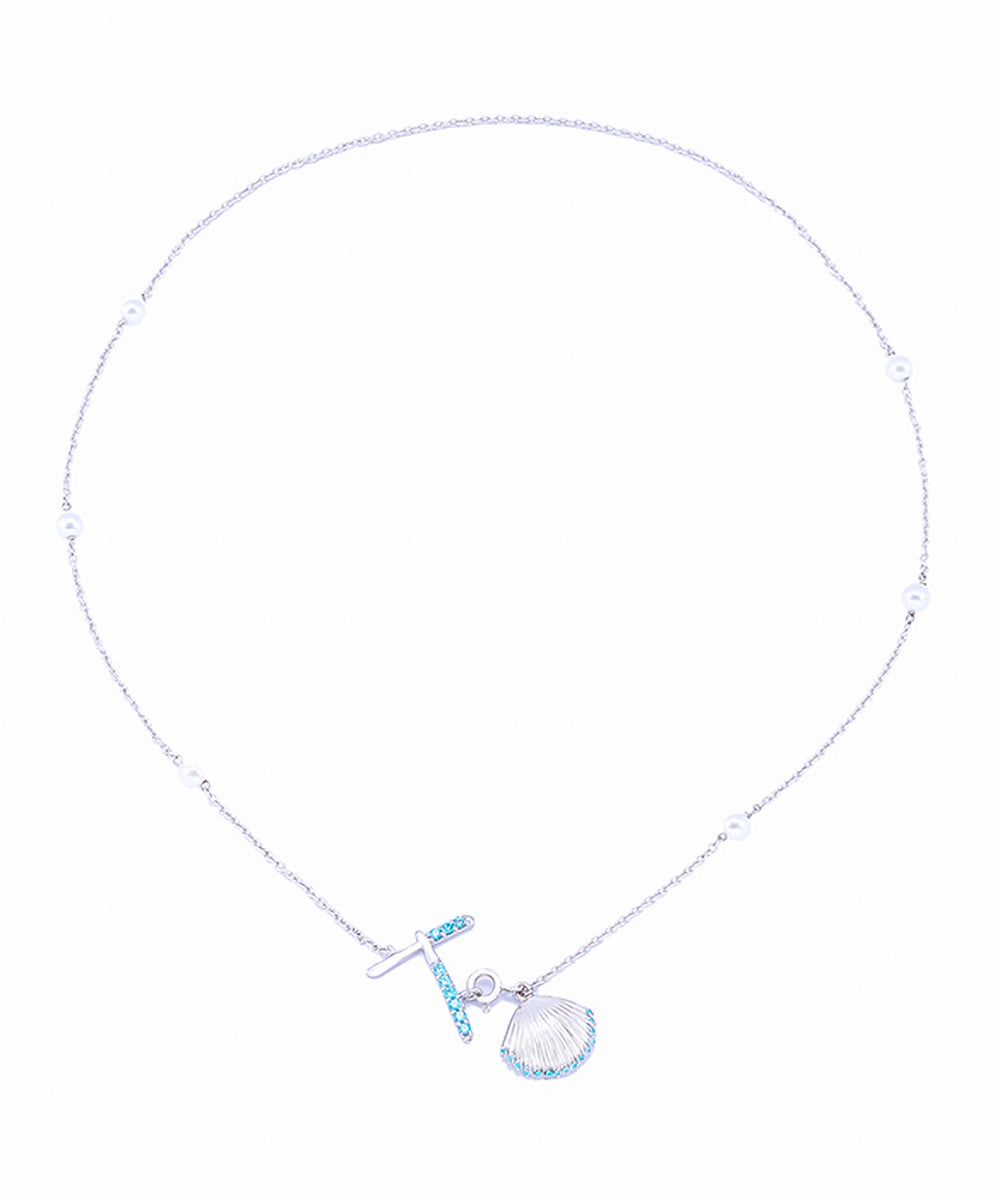Initial T Necklace