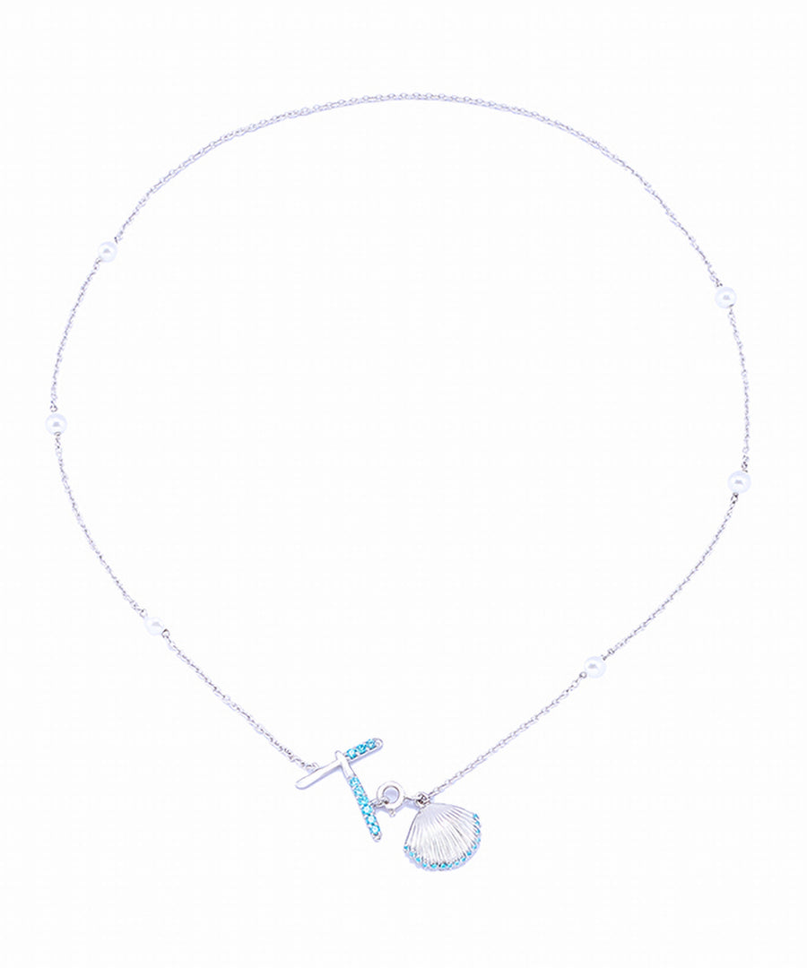Initial T Necklace