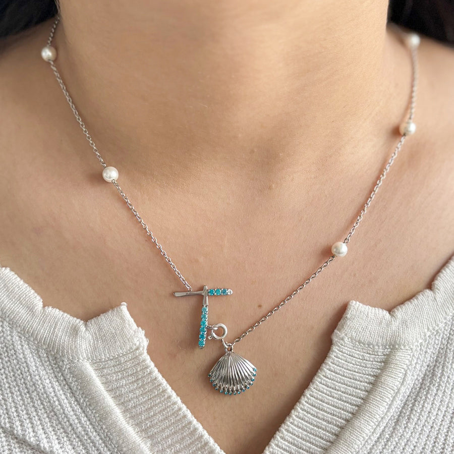 Initial T Necklace