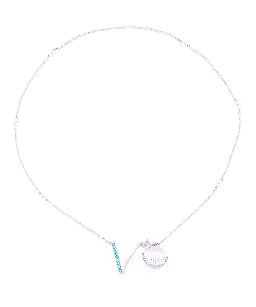 Initial V Necklace