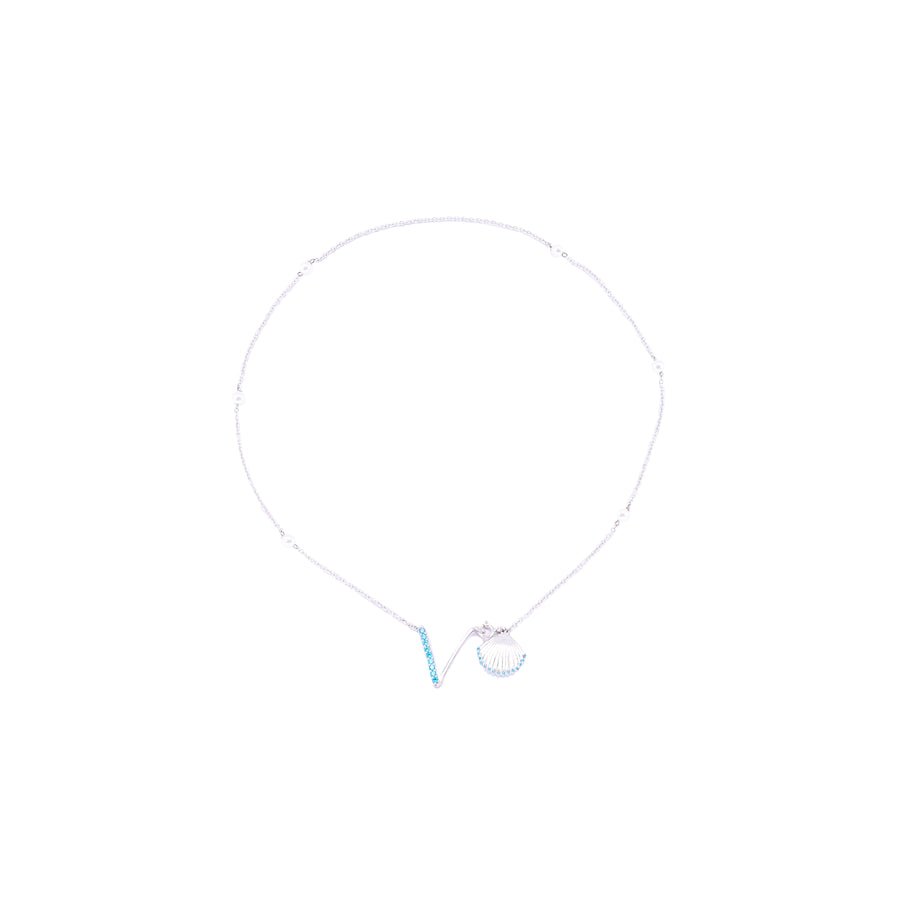 Initial V Necklace