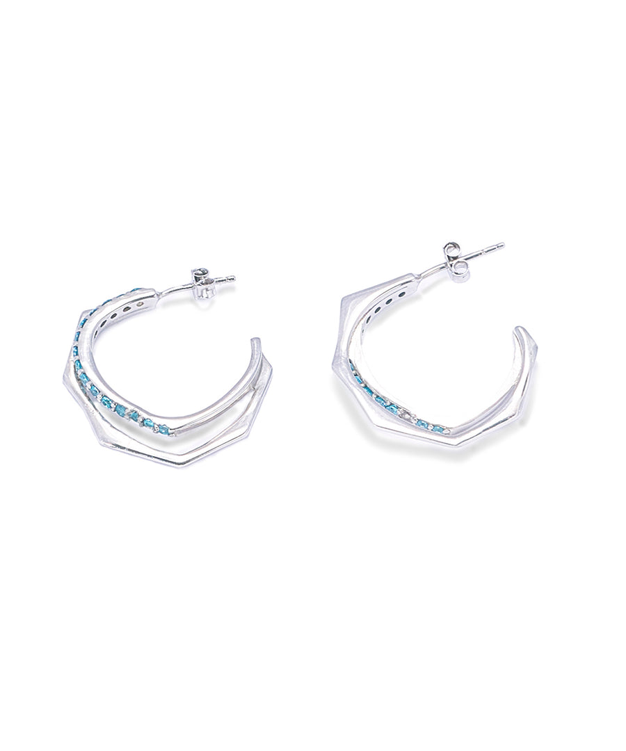 Mini Double Hoops