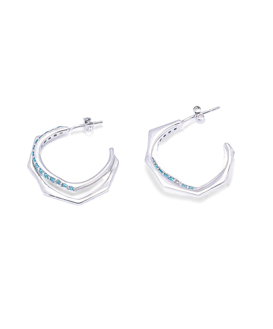 Mini Double Hoops