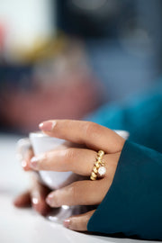 Iris Pearl Ring