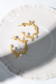 Iris Pearl Hoops