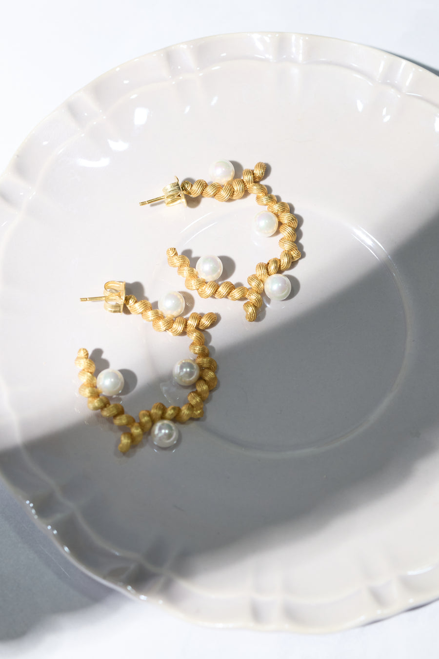 Iris Pearl Hoops