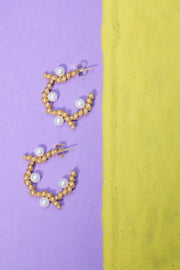 Iris Pearl Hoops
