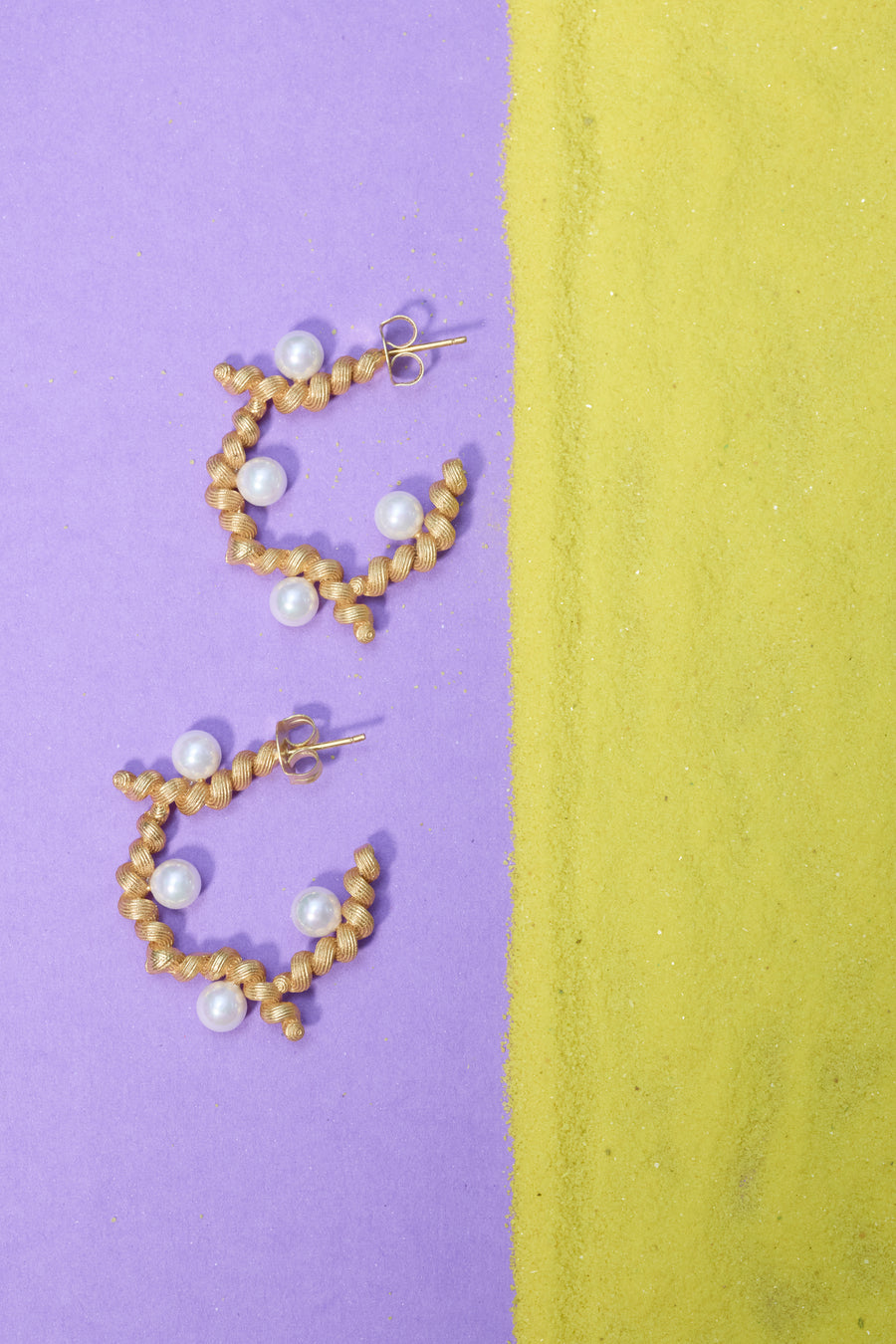 Iris Pearl Hoops