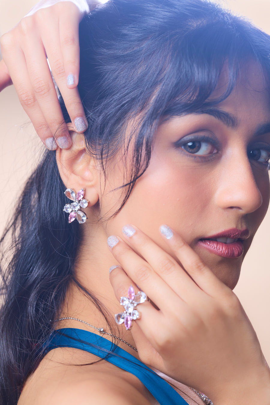 Pink Luster Earring