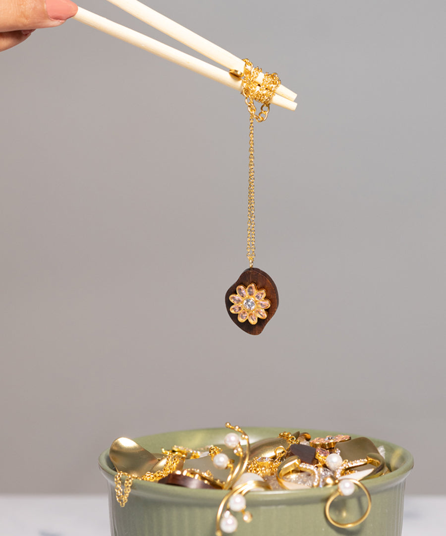 Pink Sunwood Necklace